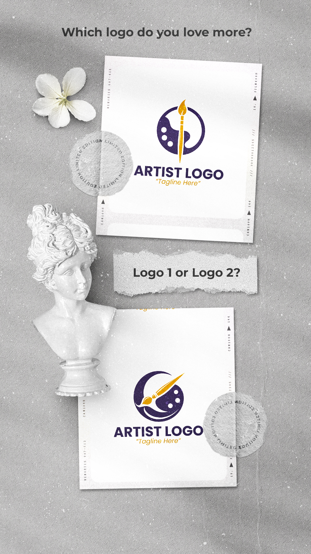 Instagram story design with visual branding